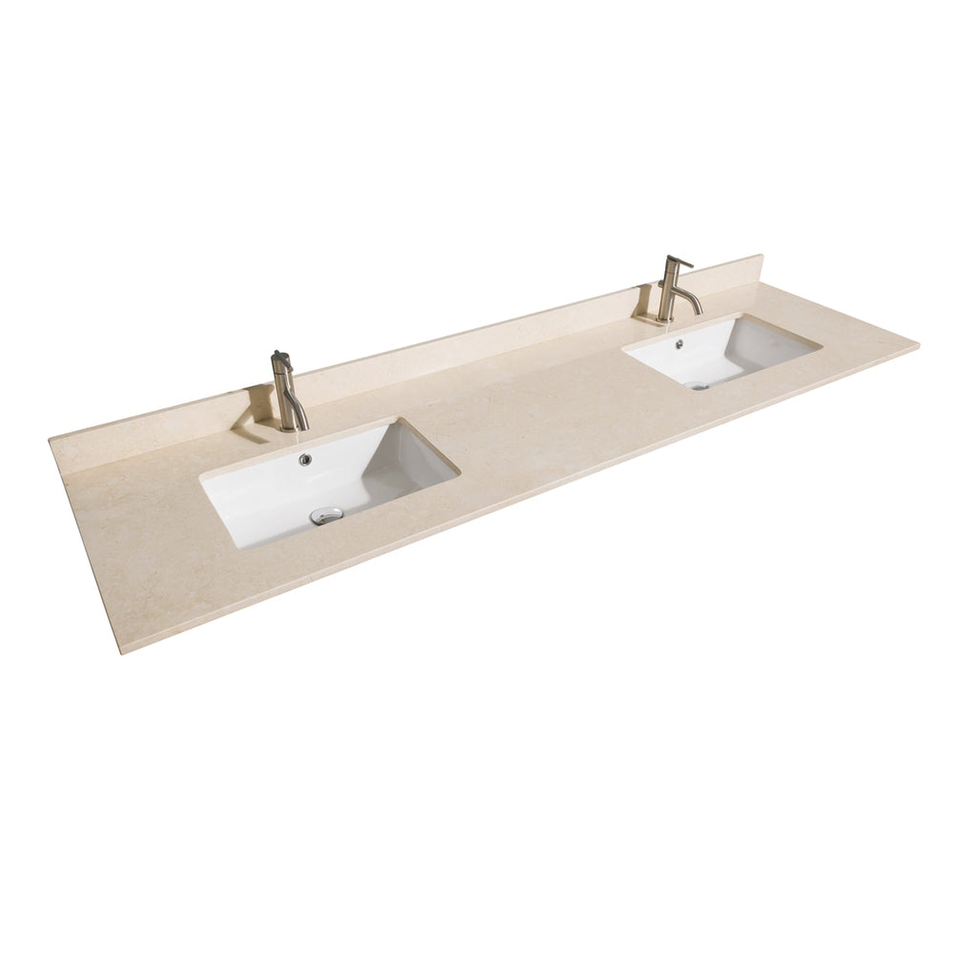 Wyndham Collection Sheffield 80" Double Bathroom Vanity in Dark Gray, Ivory Marble Countertop, Undermount Square Sinks, and 70" Mirror