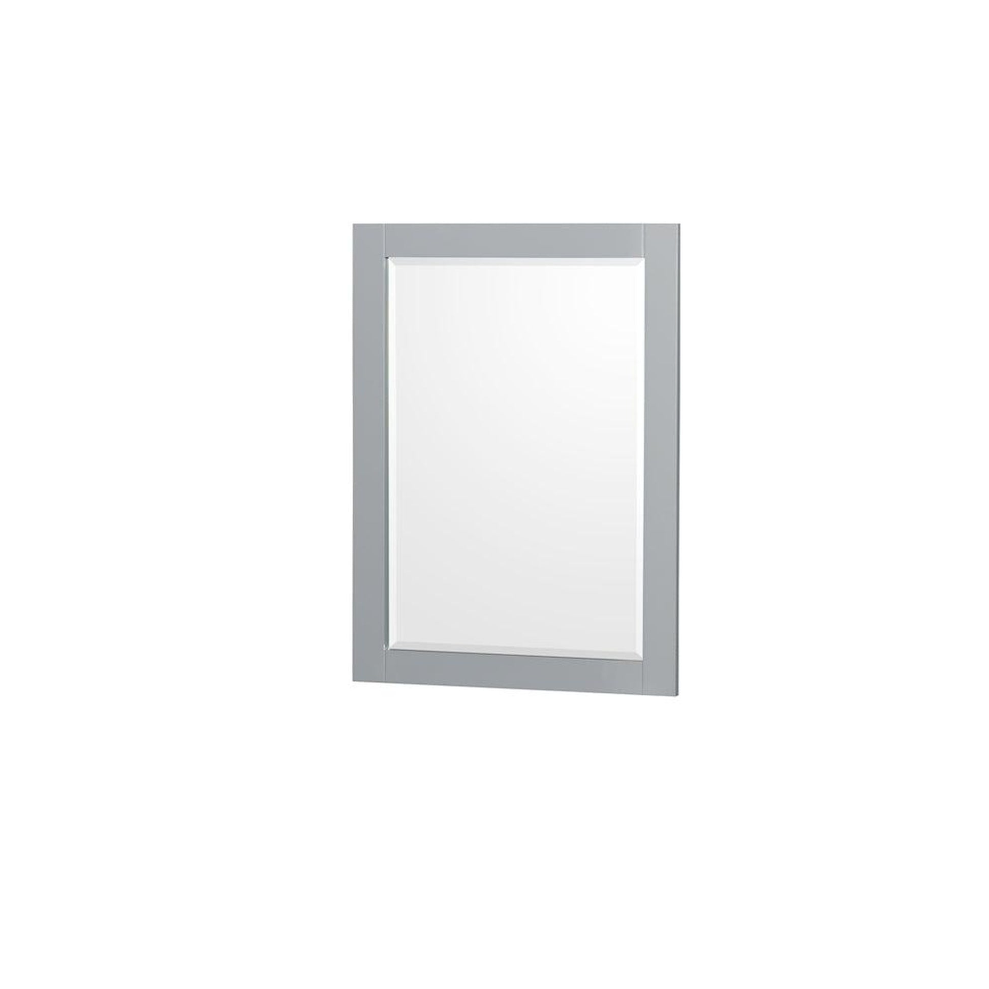 Wyndham Collection Sheffield 80" Double Bathroom Vanity in Gray, Calacatta Quartz Countertop, Undermount Square Sinks, 24" Mirror