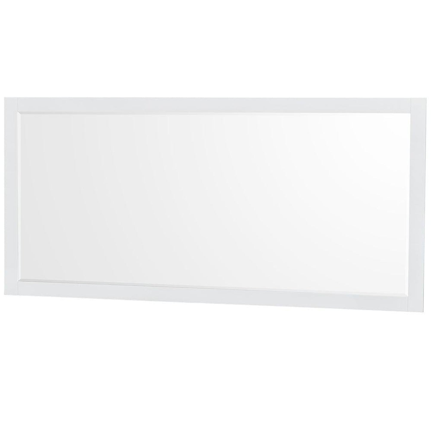 Wyndham Collection Sheffield 80" Double Bathroom Vanity in White, Calacatta Quartz Countertop, Undermount Square Sinks, 70" Mirror