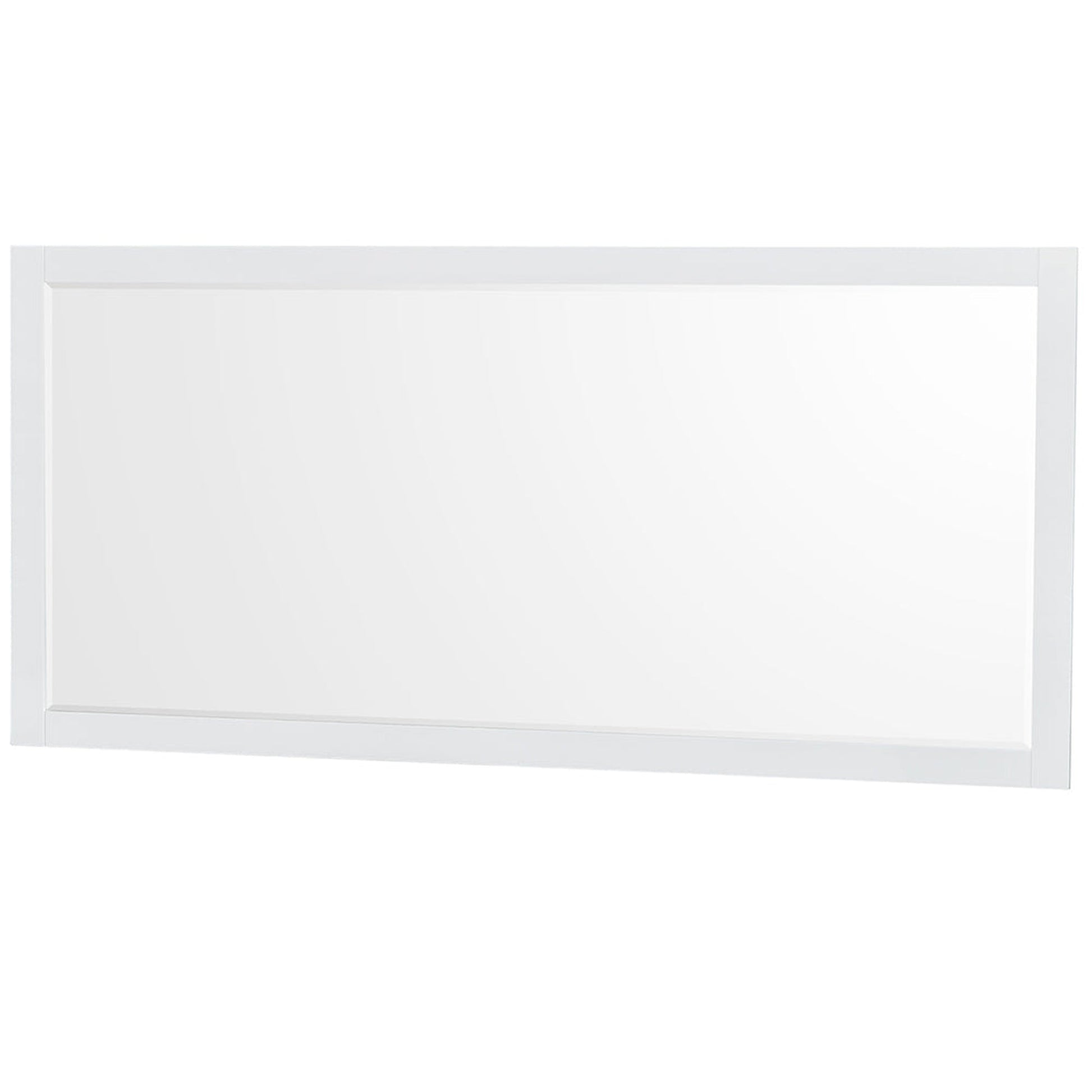Wyndham Collection Sheffield 80" Double Bathroom Vanity in White, Carrara Cultured Marble Countertop, Undermount Square Sinks, 70" Mirror