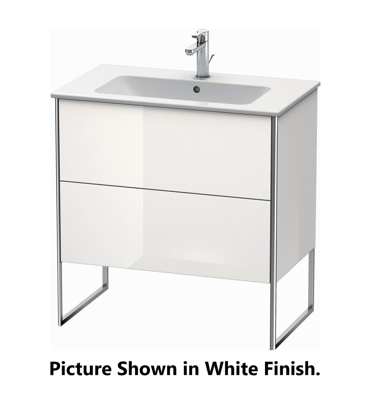 Duravit XSquare 32" Cappuccino Two Drawer Floorstanding Vanity Unit (XS444608686)