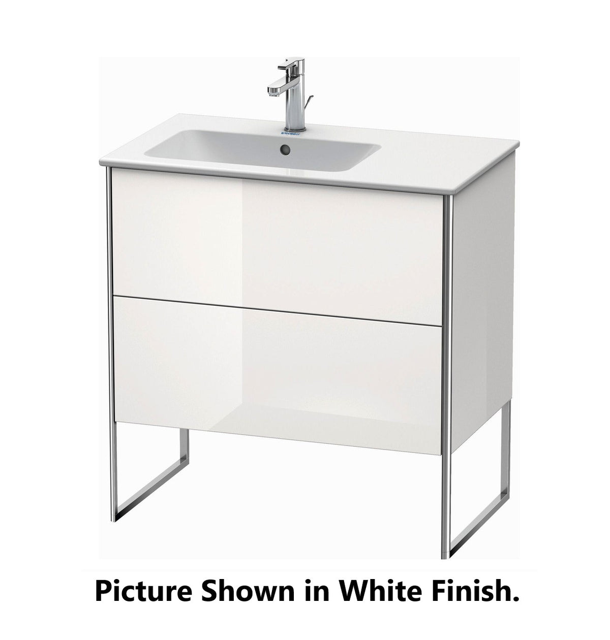 Duravit XSquare 32" Cappuccino Two Drawer Floorstanding Vanity Unit (XS445008686)