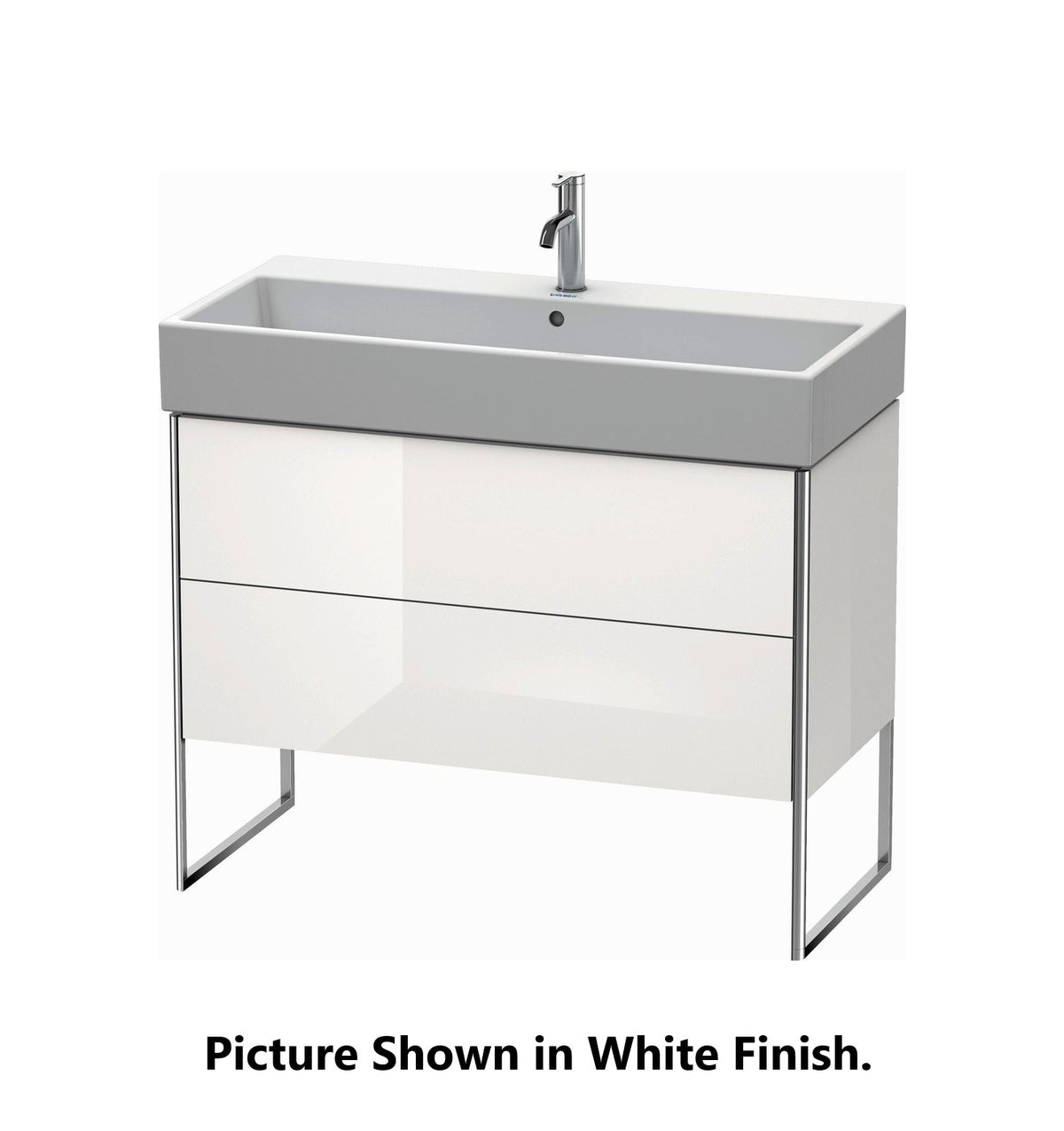 Duravit XSquare 39" Cappuccino Two Drawer Floorstanding Vanity Unit (XS447608686)