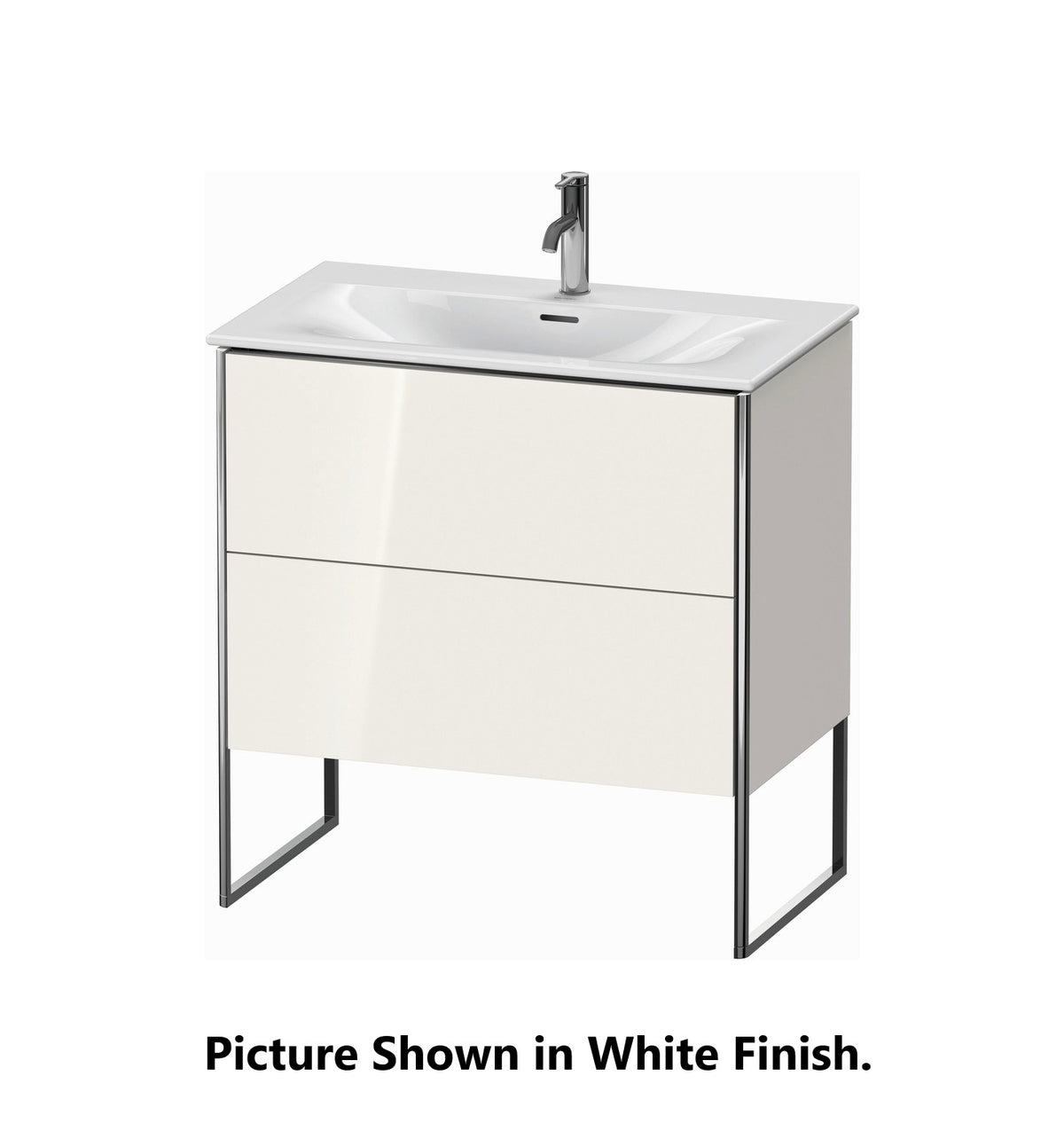 Duravit XSquare 32" Cappuccino Two Drawer Floorstanding Vanity Unit (XS452408686)