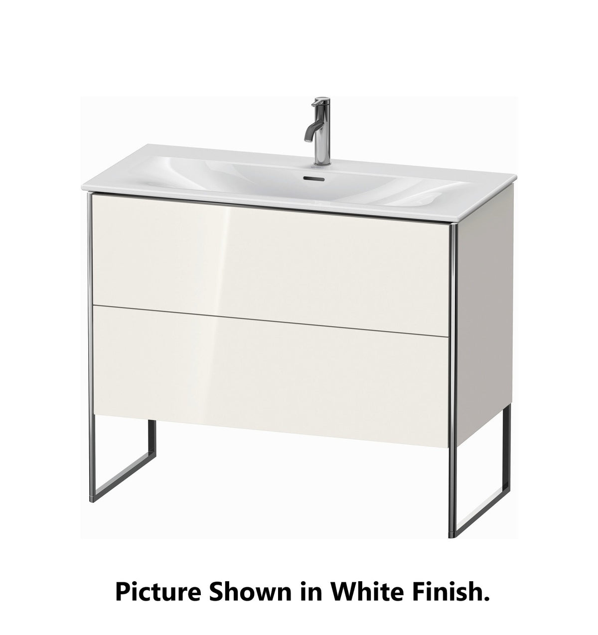 Duravit XSquare 40" Cappuccino Two Drawer Floorstanding Vanity Unit (XS452508686)