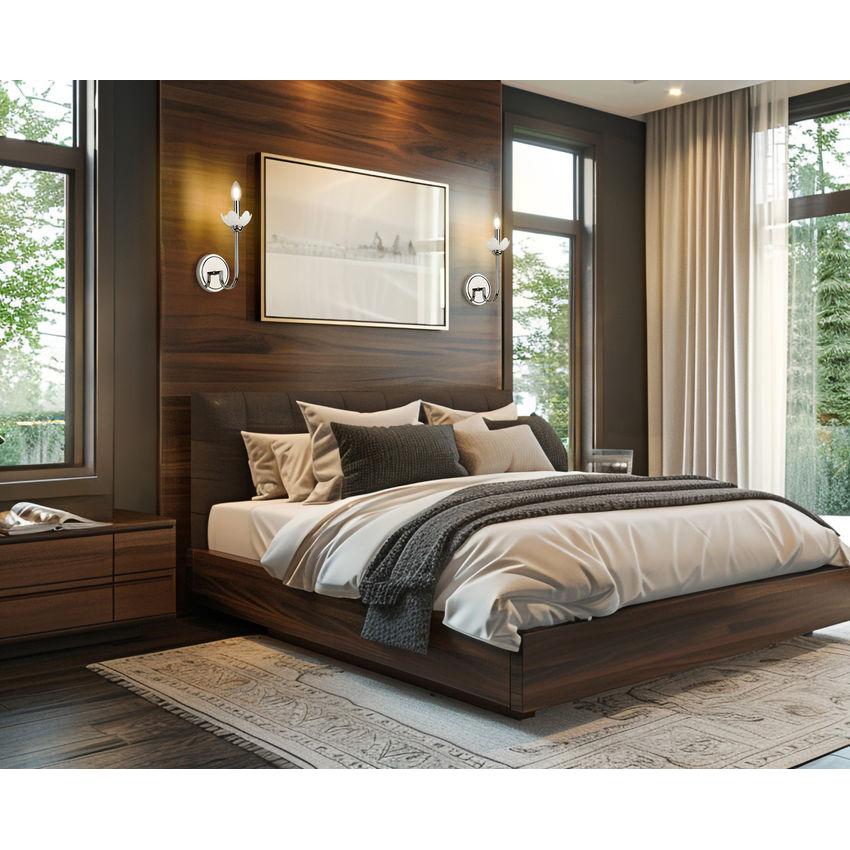 Z-Lite Allistair 1-Light Candelabra Bulb Base Polished Nickel Steel Frame Clear Ribbed Glass Shade Wall Sconce