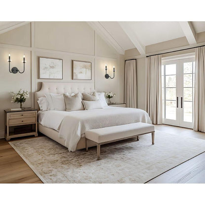 Z-Lite Allistair 2-Light Candelabra Bulb Base Matte Black Steel Frame Clear Ribbed Glass Shade Wall Sconce