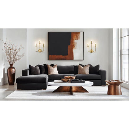 Z-Lite Allistair 3-Light Candelabra Bulb Base Modern Gold Steel Frame Clear Ribbed Glass Shade Wall Sconce