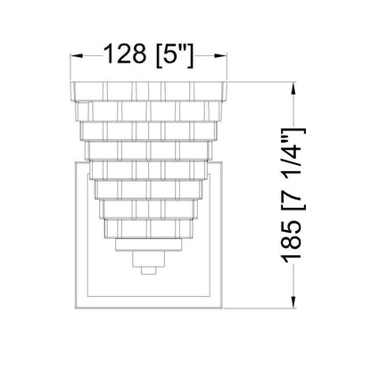 Z-Lite Annalise 7" 1-Light Brushed Nickel Matte Opal Glass Shade Wall Sconce