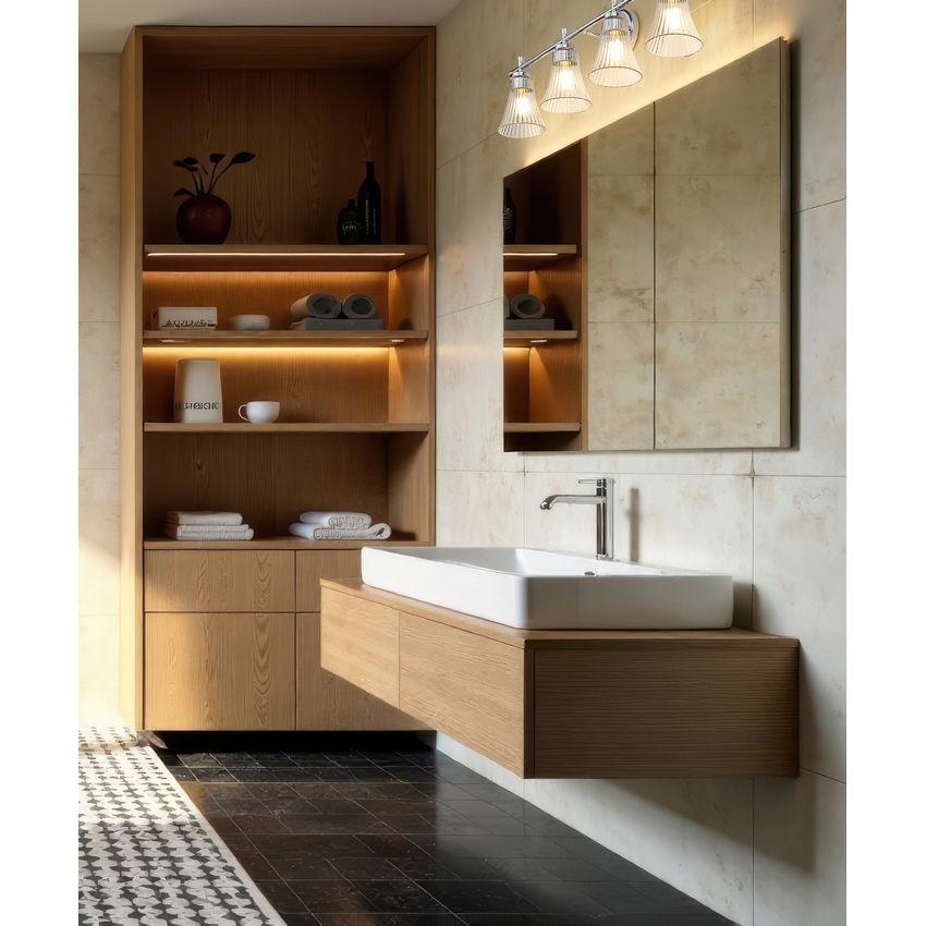 Z-Lite Belle 4-Light Medium Bulb Base Chrome Steel Frame Clear Glass Shade Vanity Light