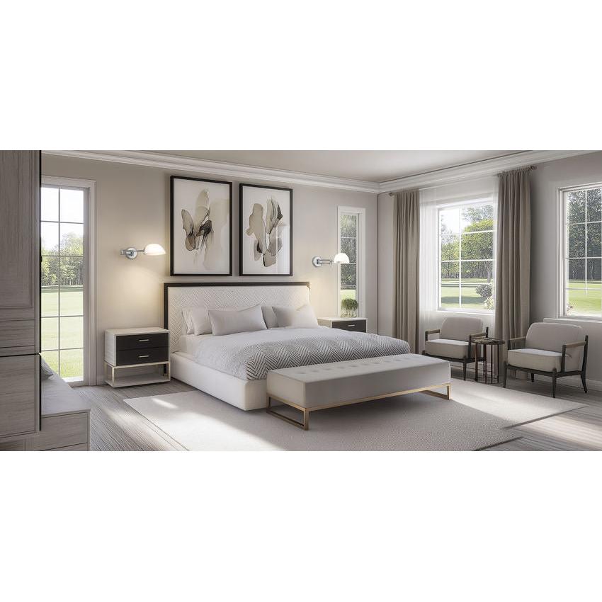 Z-Lite Breton 28" 1-Light Brushed Nickel Steel Frame White Glass Shade Wall Sconce