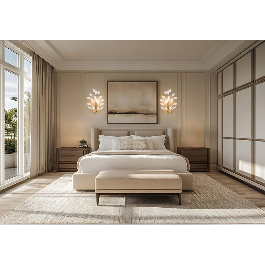 Z-Lite Claudine 10" 1-Light Modern Gold Steel Frame Frosted Glass Shade Wall Sconce