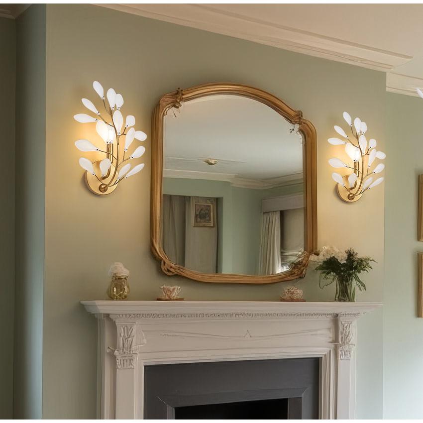 Z-Lite Claudine 10" 1-Light Modern Gold Steel Frame Frosted Glass Shade Wall Sconce