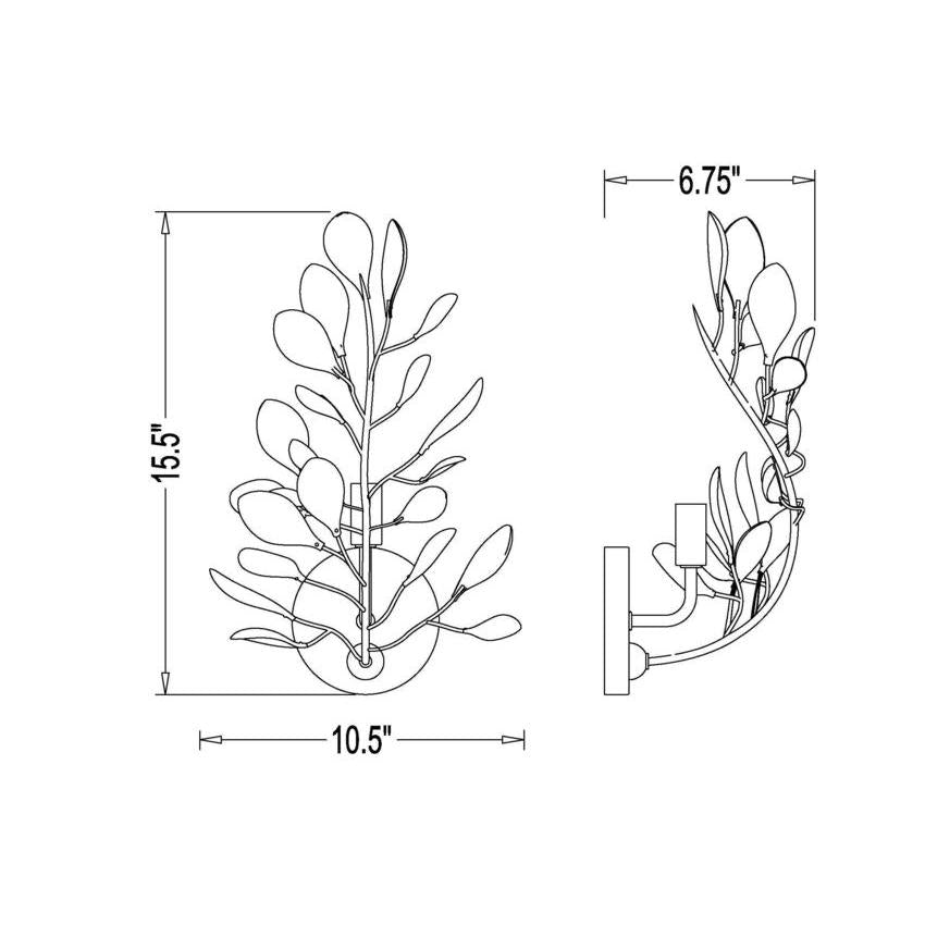 Z-Lite Claudine 10" 1-Light Modern Gold Steel Frame Frosted Glass Shade Wall Sconce