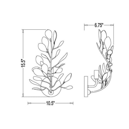 Z-Lite Claudine 10" 1-Light Modern Gold Steel Frame Frosted Glass Shade Wall Sconce