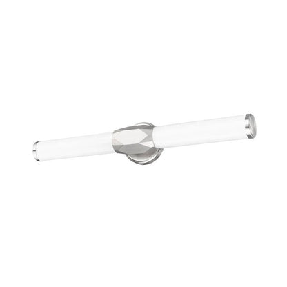 Z-Lite Cooper 25" 1-Light LED Brushed Nickel and Frosted Shade Vanity Light