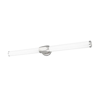 Z-Lite Cooper 40" 1-Light LED Brushed Nickel and Frosted Shade Vanity Light