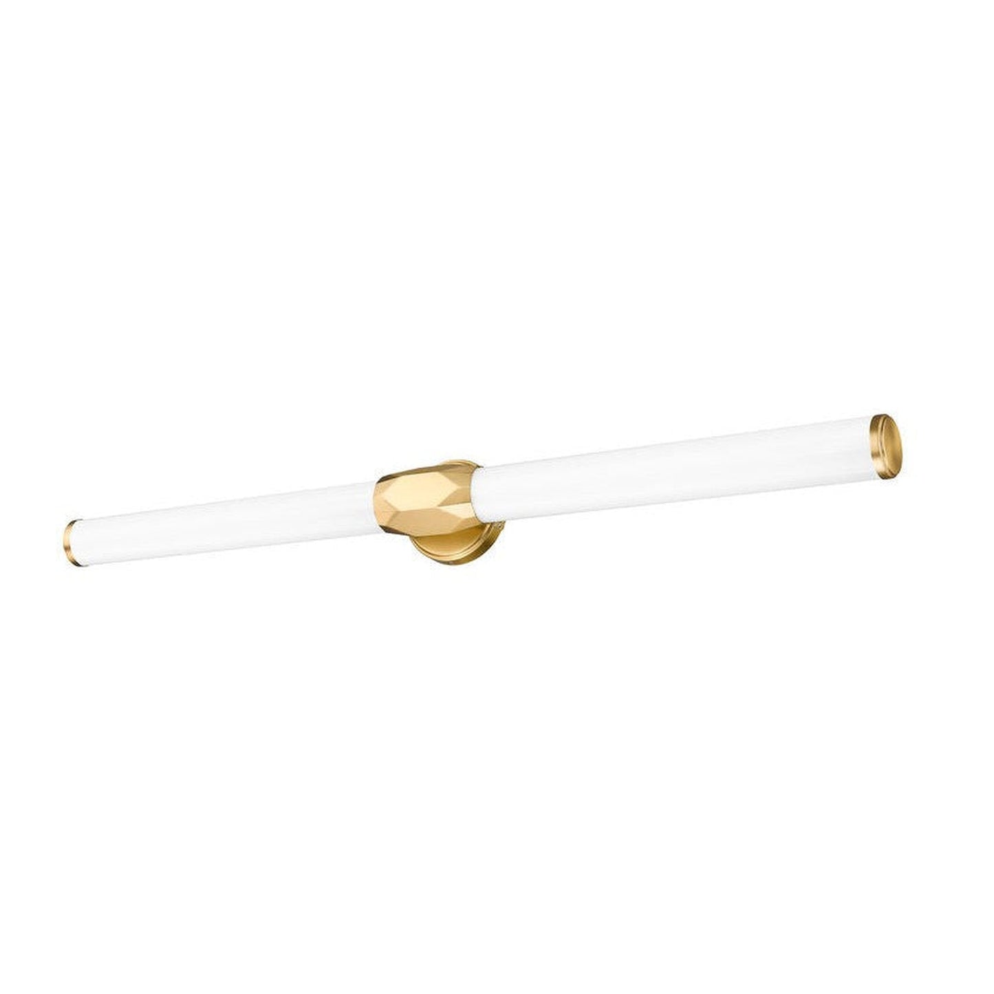 Z-Lite Cooper 40" 1-Light LED Modern Gold and Frosted Shade Vanity Light