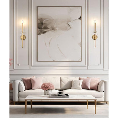 Z-Lite Gaultier 5" 1-Light Mordern Gold Steel Frame Wall Sconce