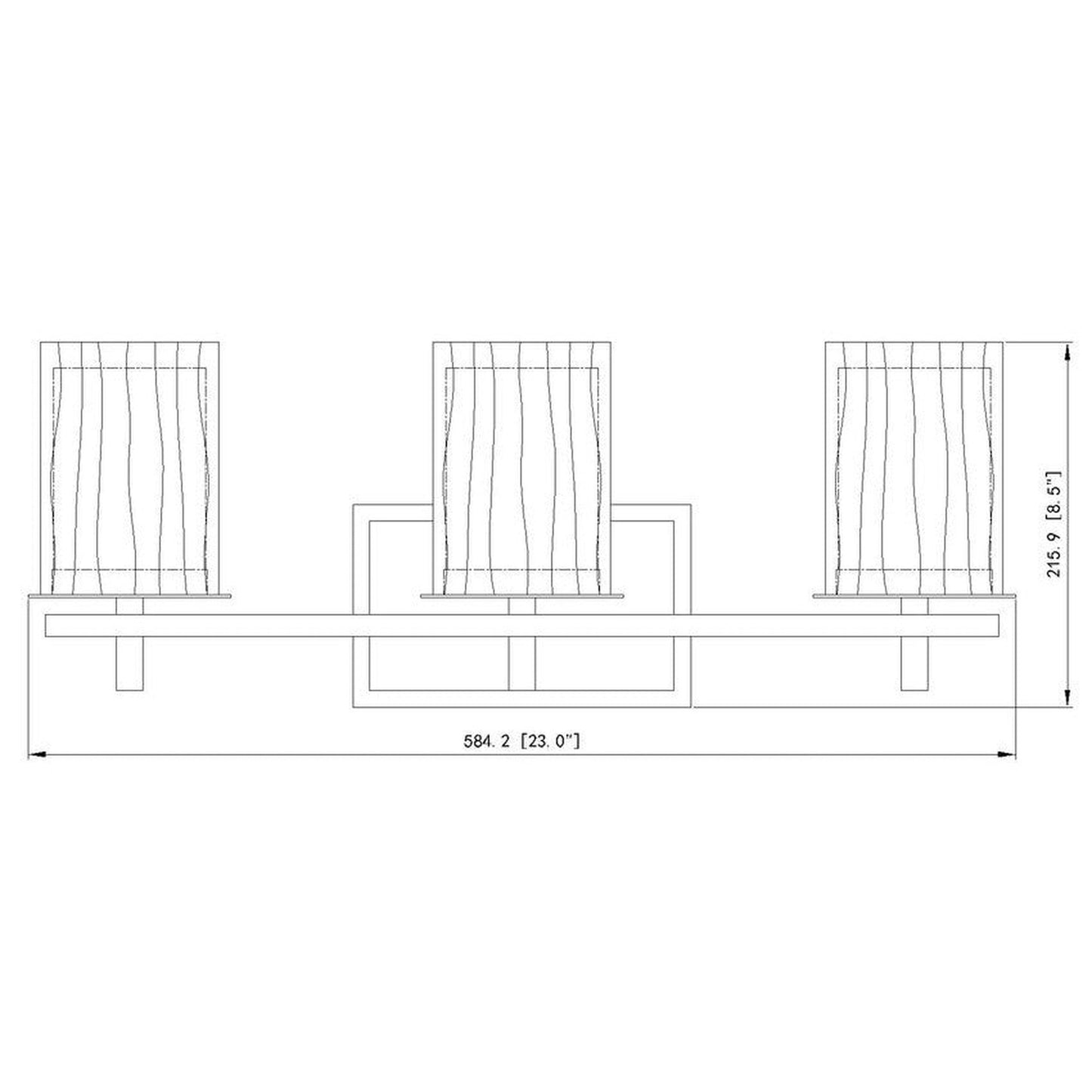 Z-Lite Grayson 26" 3-Light Brushed Nickel and Clear With Etched Opal Glass Shade Vanity Light