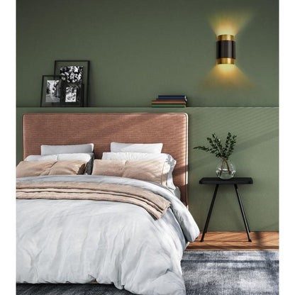 Z-Lite Harlech 2-Light Bronze and Rubbed Brass Steel Wall Sconce