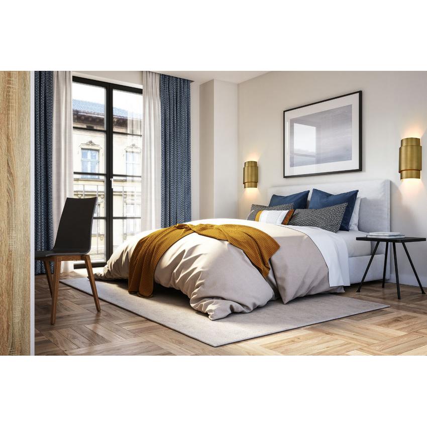 Z-Lite Harlech 2-Light Rubbed Brass Steel Wall Sconce