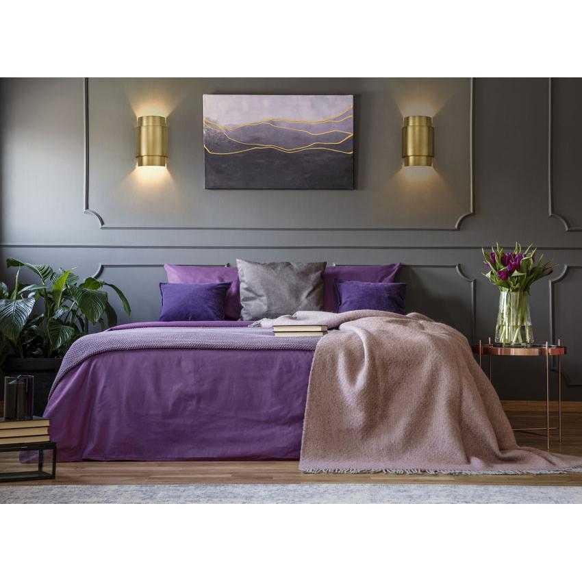 Z-Lite Harlech 2-Light Rubbed Brass Steel Wall Sconce