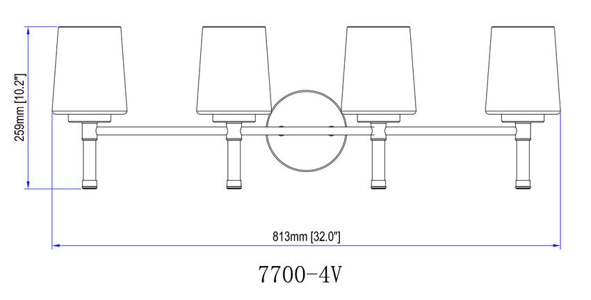 Z-Lite Henri 32" 4-Light Brushed Nickel Steel Frame White Opal Glass Shade Vanity Lighting