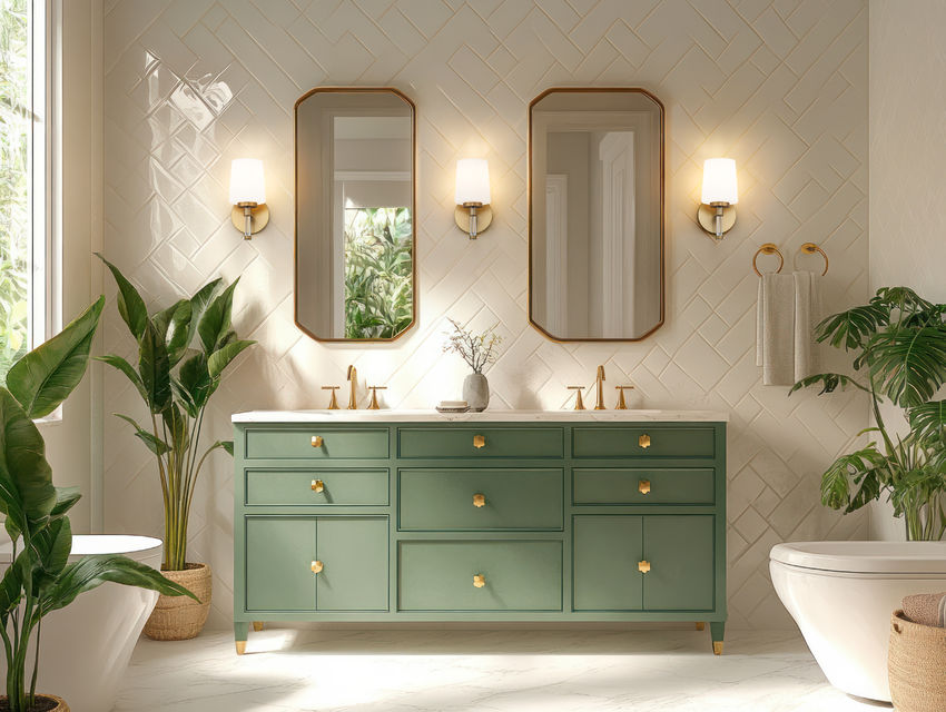 Z-Lite Henri 7" 1-Light Modern Gold Steel Frame White Opal Glass Shade Vanity Lighting