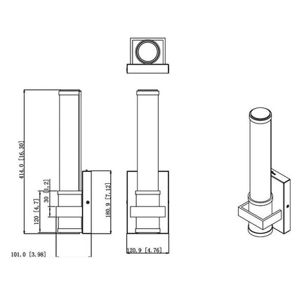 Z-Lite Idris 5" 1-Light LED-Integrated Brushed Nickel Steel Opal White Glass Shade Wall Sconce