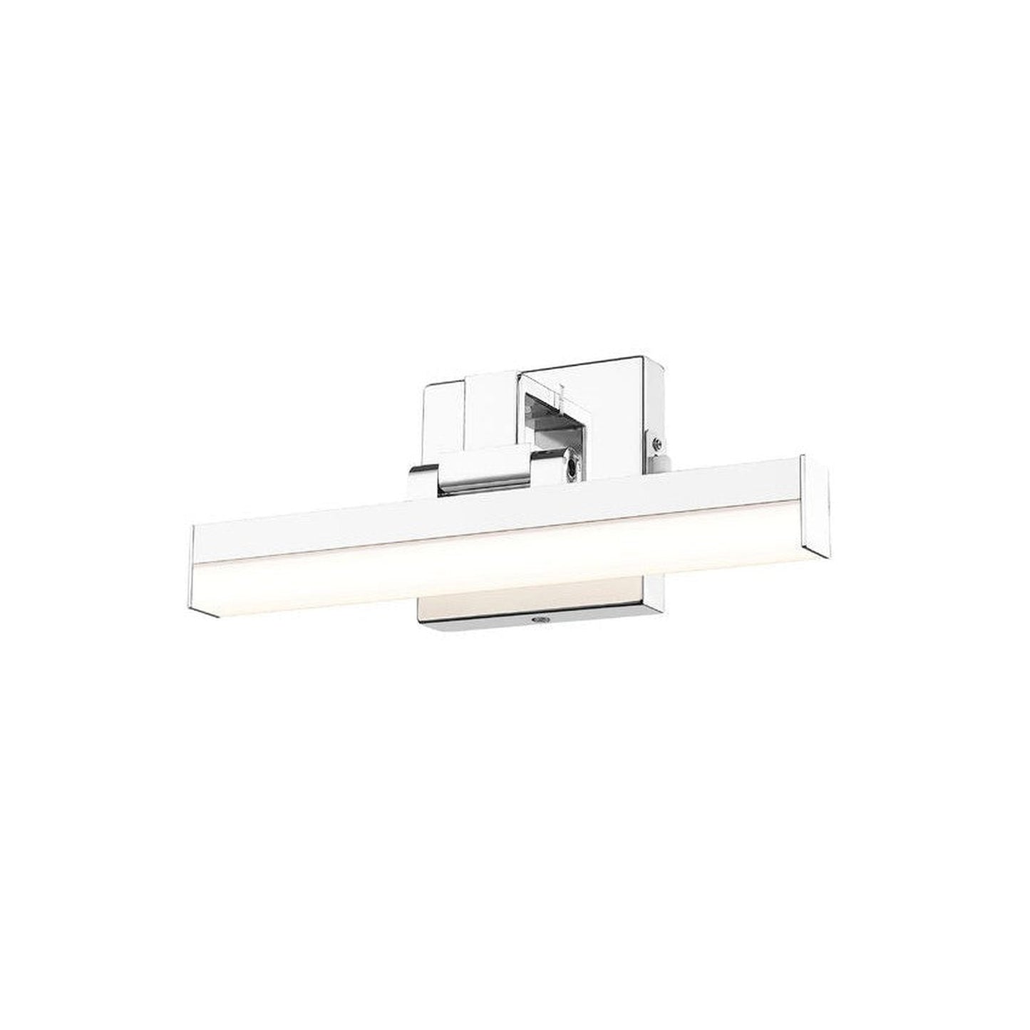Z-Lite Liam 13" 1-Light LED Chrome and Frosted Shade Vanity Light