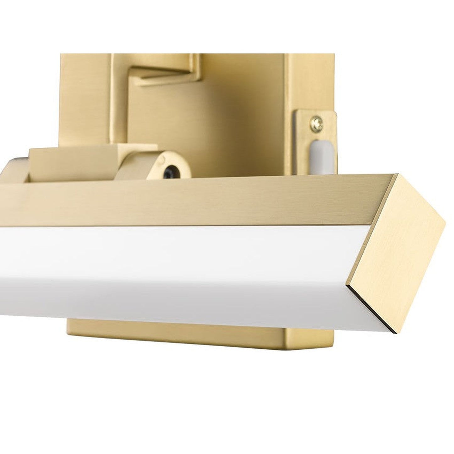 Z-Lite Liam 13" 1-Light LED Modern Gold and Frosted Shade Vanity Light