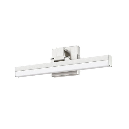 Z-Lite Liam 18" 1-Light LED Brushed Nickel and Frosted Shade Vanity Light