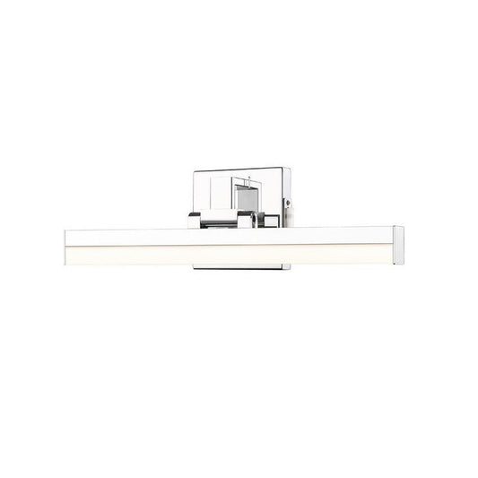 Z-Lite Liam 18" 1-Light LED Chrome and Frosted Shade Vanity Light