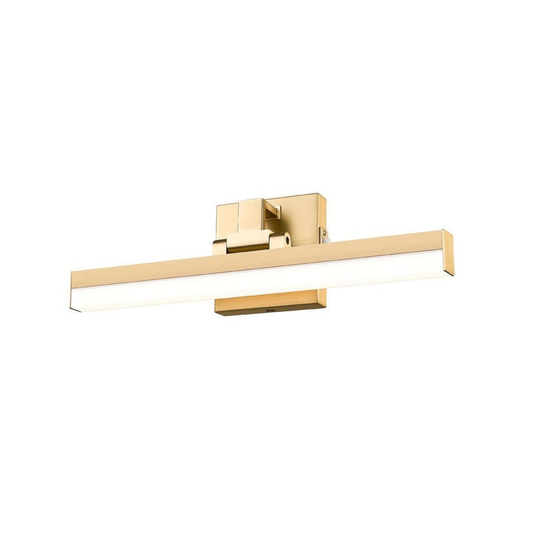 Z-Lite Liam 18" 1-Light LED Modern Gold and Frosted Shade Vanity Light