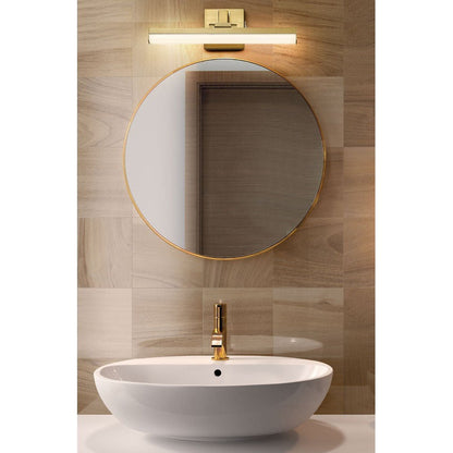 Z-Lite Liam 18" 1-Light LED Modern Gold and Frosted Shade Vanity Light