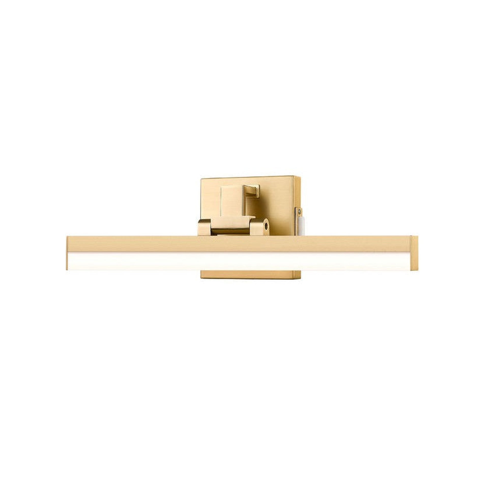 Z-Lite Liam 18" 1-Light LED Modern Gold and Frosted Shade Vanity Light