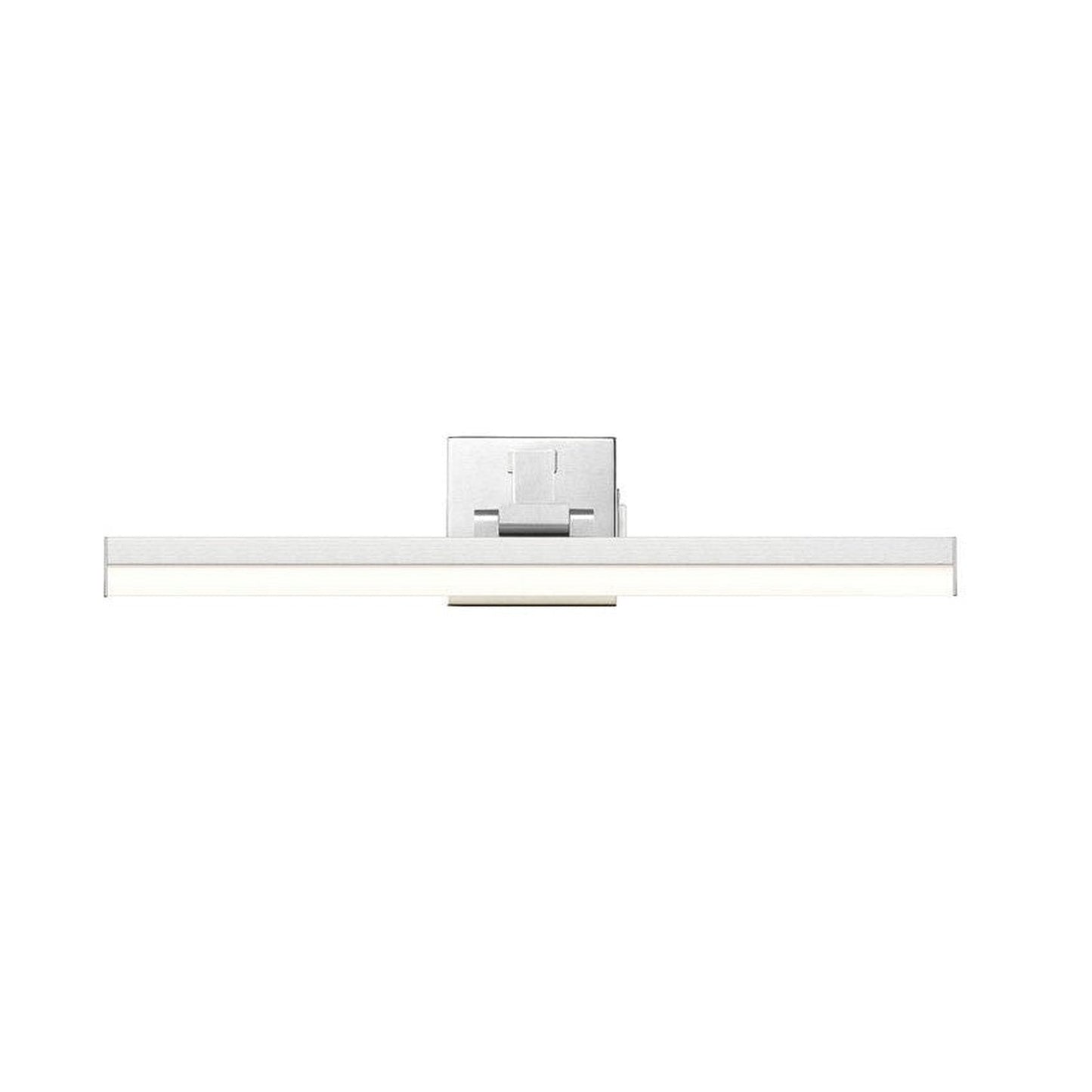 Z-Lite Liam 25" 1-Light LED Brushed Nickel and Frosted Shade Vanity Light