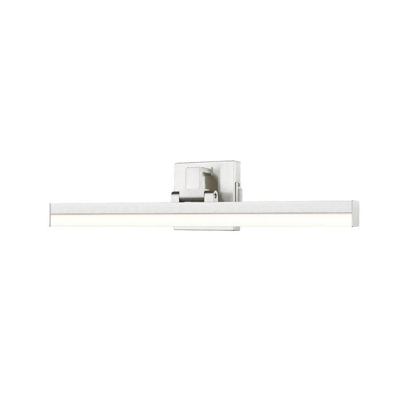 Z-Lite Liam 25" 1-Light LED Brushed Nickel and Frosted Shade Vanity Light