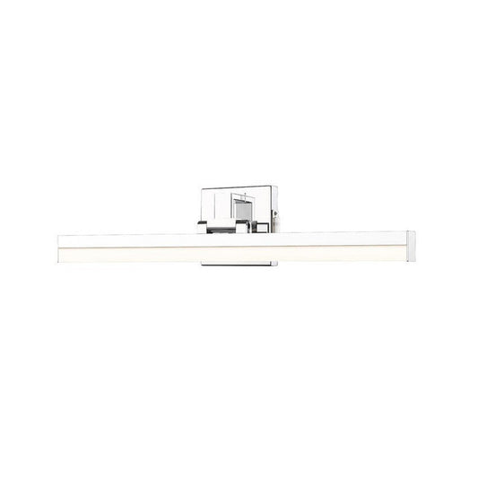 Z-Lite Liam 25" 1-Light LED Chrome and Frosted Shade Vanity Light