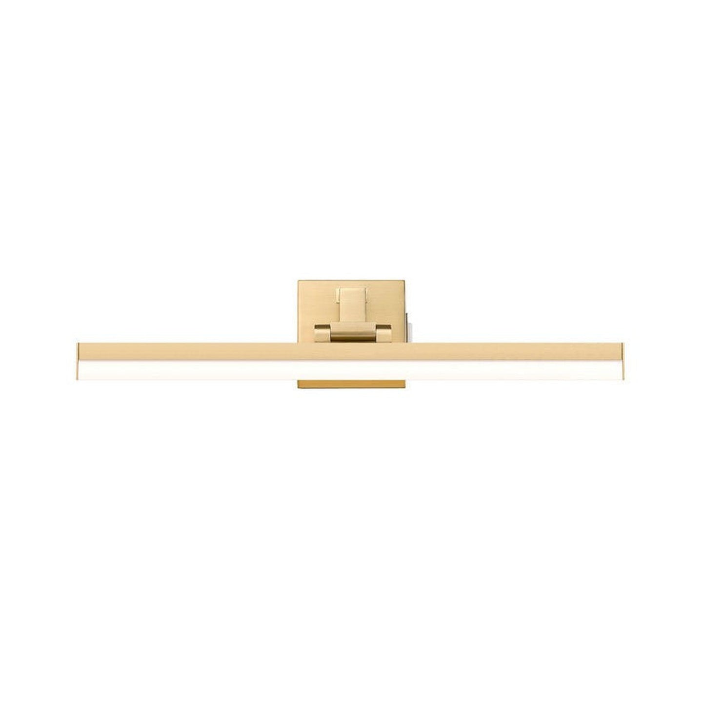 Z-Lite Liam 25" 1-Light LED Modern Gold and Frosted Shade Vanity Light