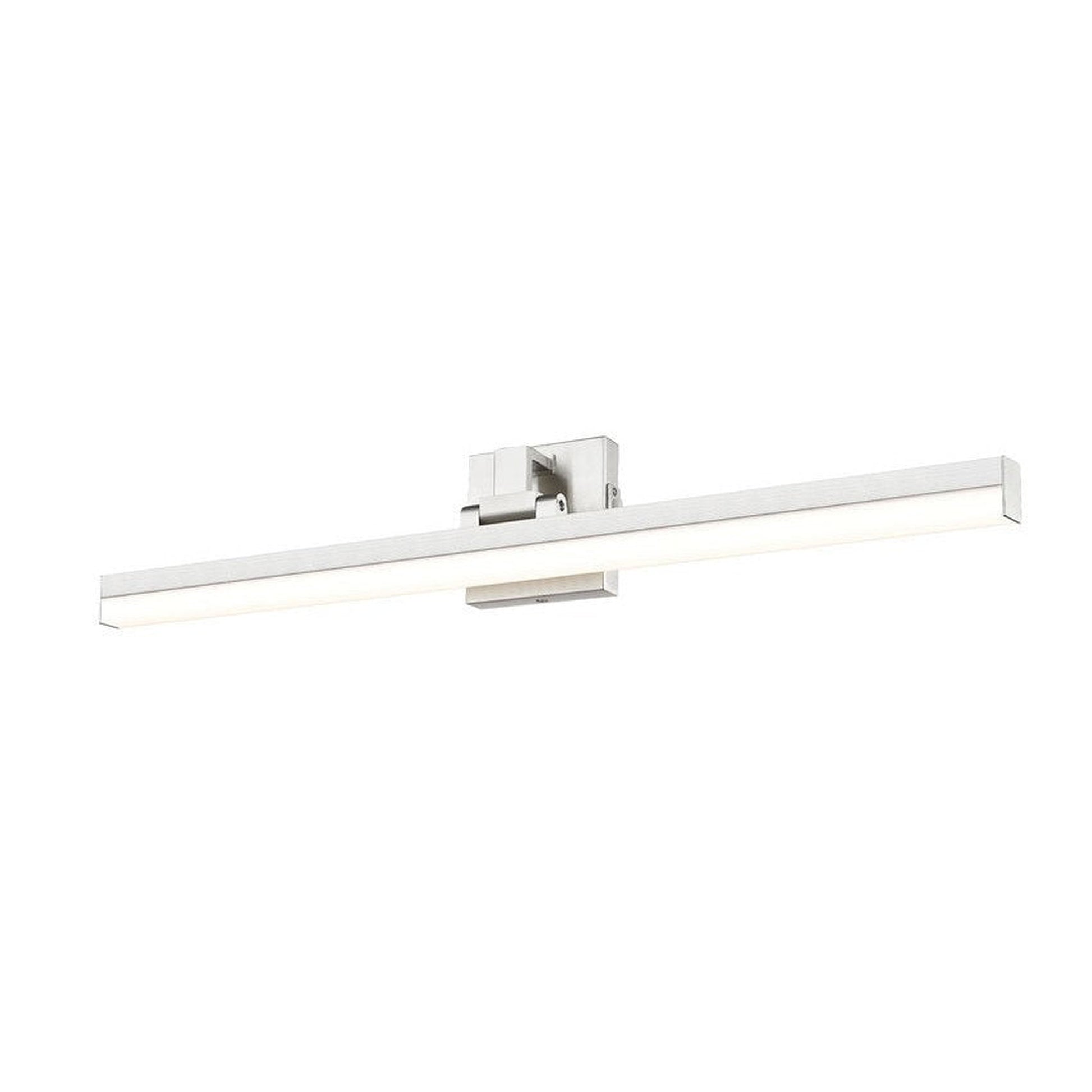 Z-Lite Liam 32" 1-Light LED Brushed Nickel and Frosted Shade Vanity Light