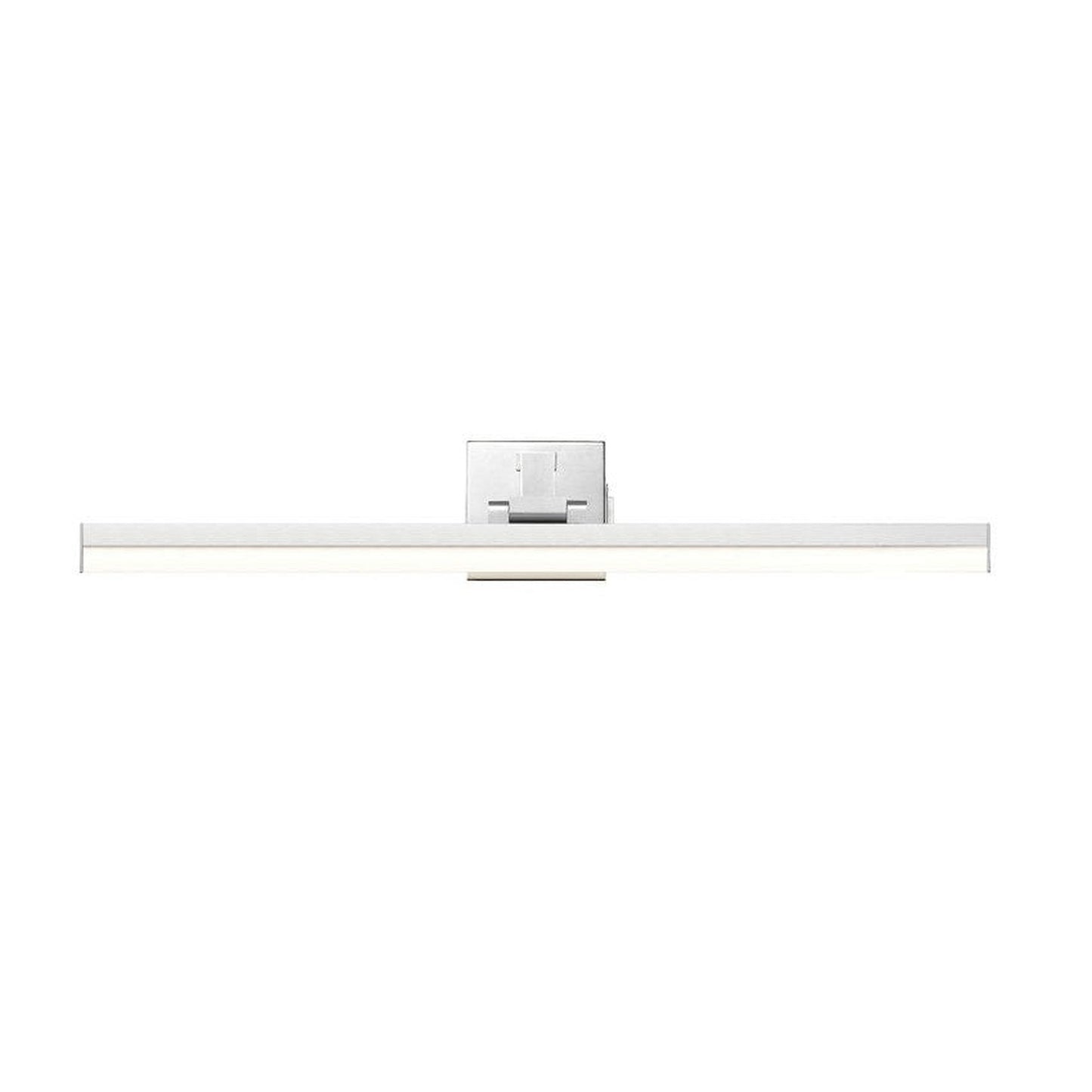 Z-Lite Liam 32" 1-Light LED Brushed Nickel and Frosted Shade Vanity Light