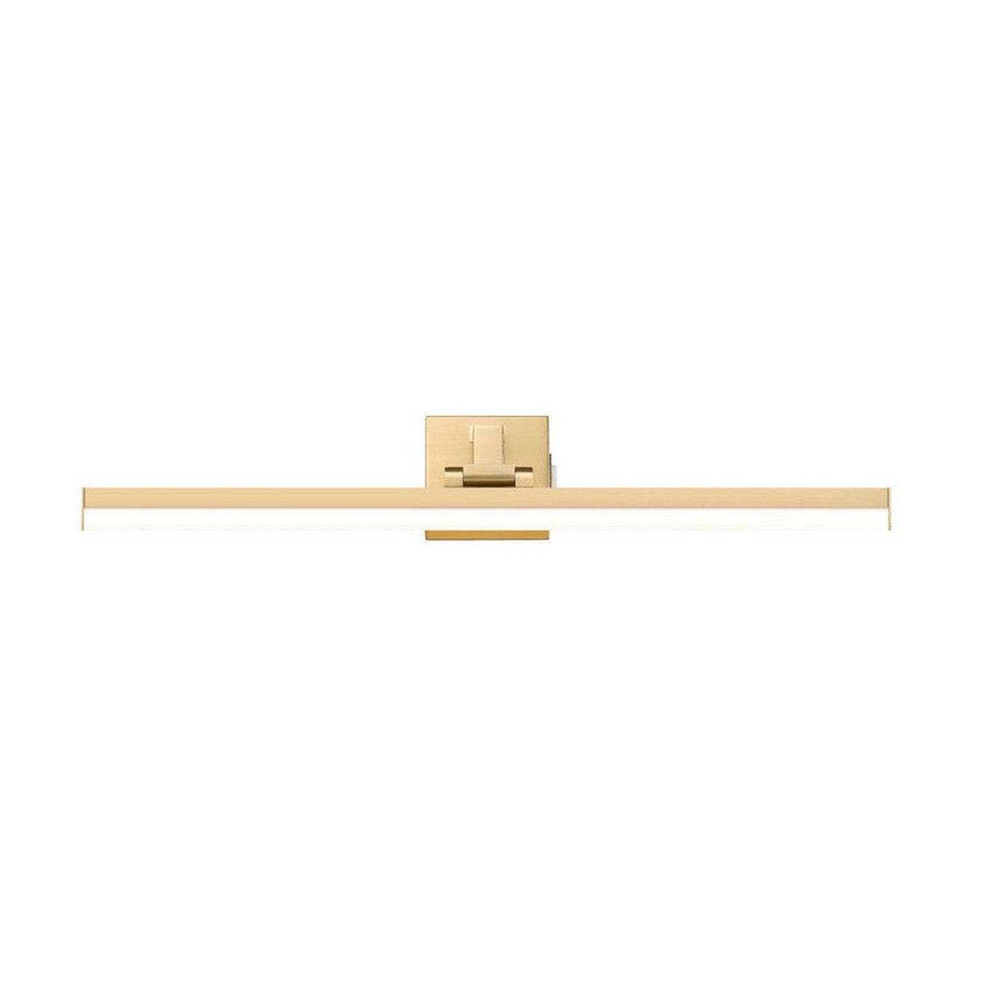 Z-Lite Liam 32" 1-Light LED Modern Gold and Frosted Shade Vanity Light