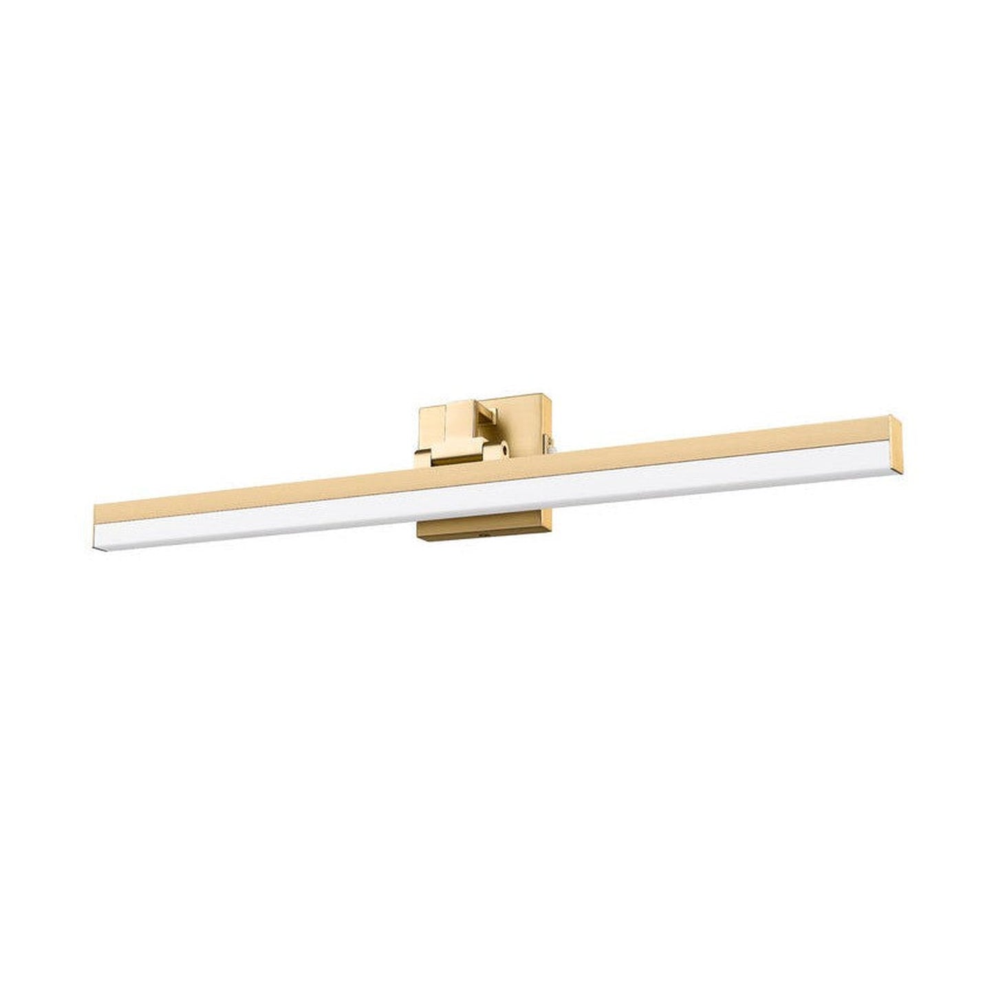 Z-Lite Liam 32" 1-Light LED Modern Gold and Frosted Shade Vanity Light