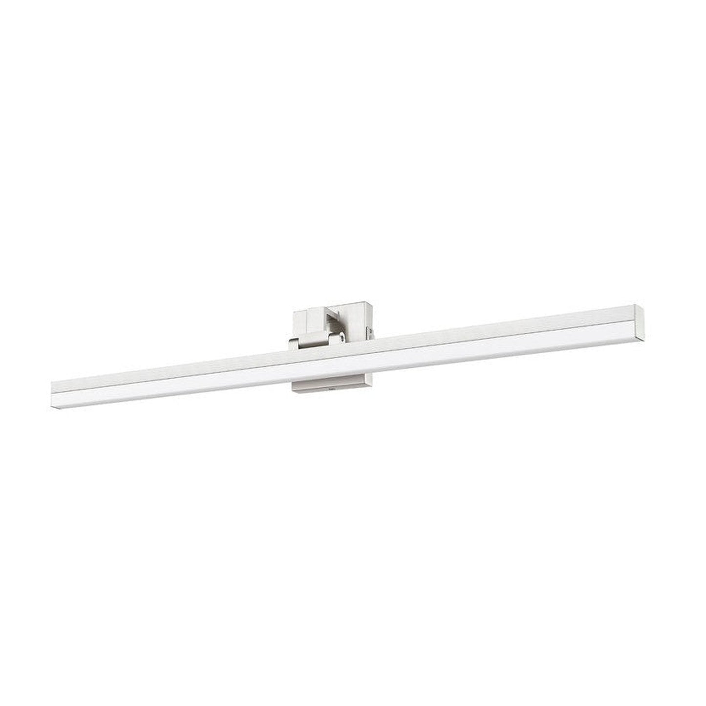 Z-Lite Liam 40" 1-Light LED Brushed Nickel and Frosted Shade Vanity Light