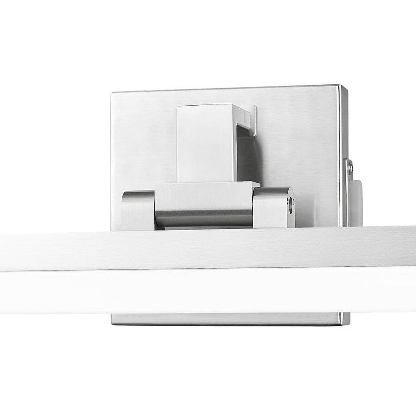 Z-Lite Liam 40" 1-Light LED Brushed Nickel and Frosted Shade Vanity Light