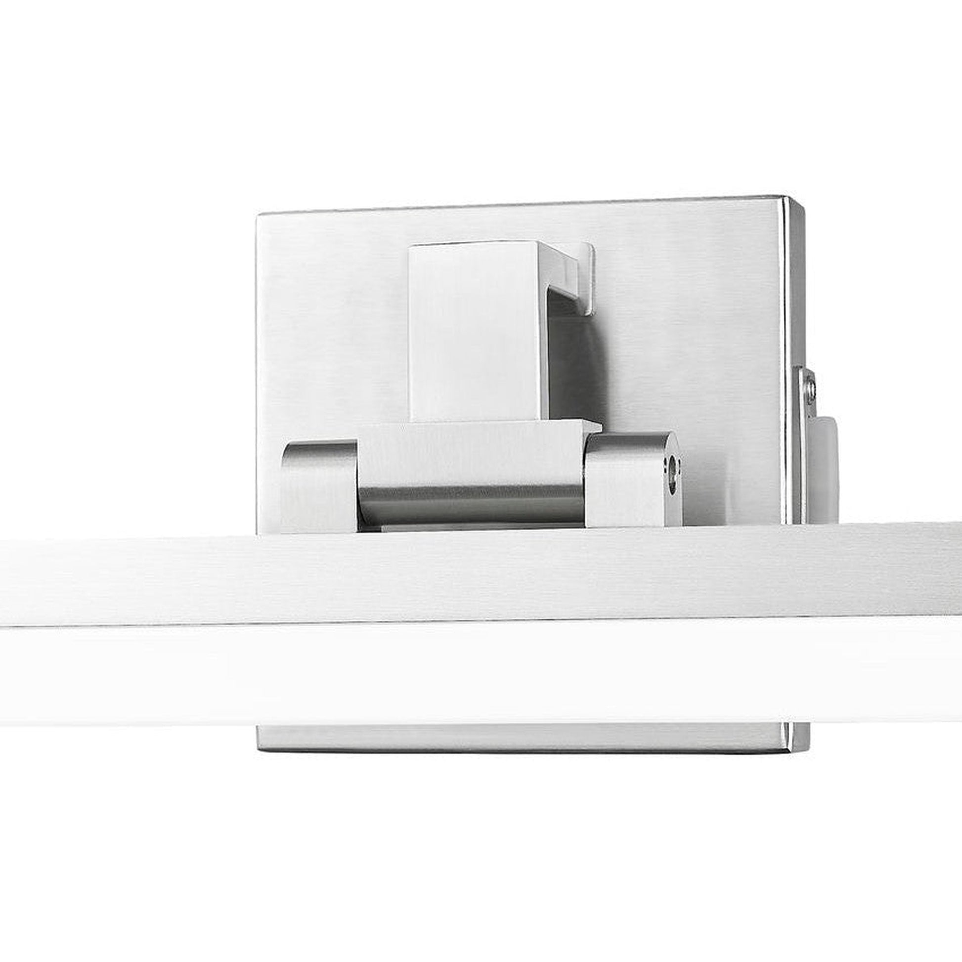 Z-Lite Liam 40" 1-Light LED Brushed Nickel and Frosted Shade Vanity Light