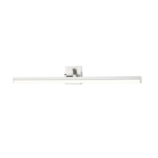 Z-Lite Liam 40" 1-Light LED Brushed Nickel and Frosted Shade Vanity Light