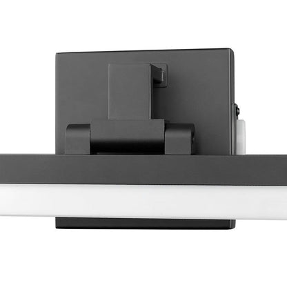 Z-Lite Liam 40" 1-Light LED Matte Black and Frosted Shade Vanity Light